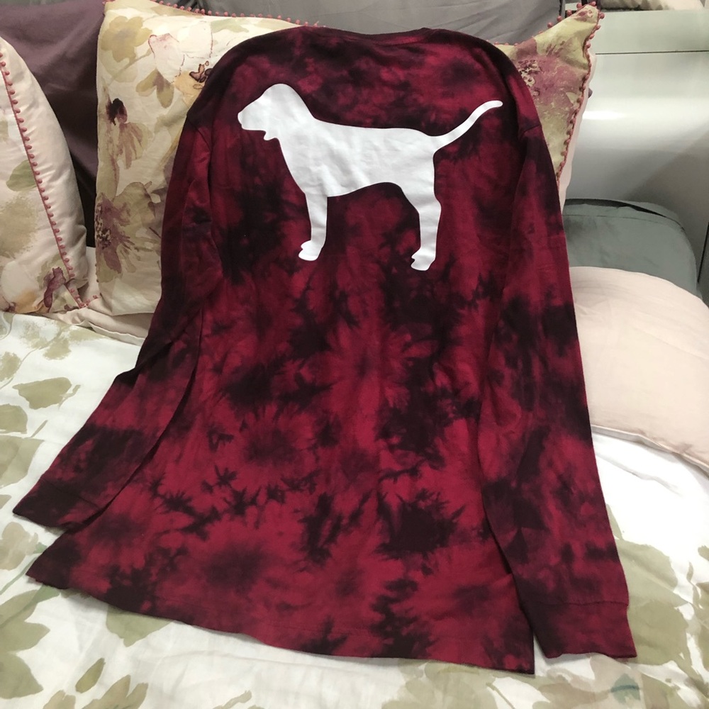 Victoria Secret pink tie dye dog top